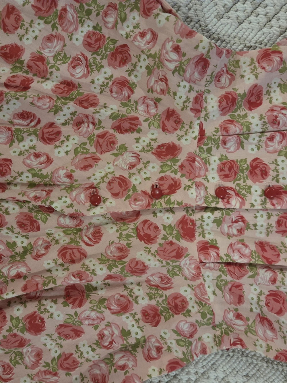 1950s Penneys Brentwood Floral Vintage  Pink Dress - Picture 13 of 13